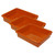 Romanoff Stowaway 3" Letter Tray No Lid, Orange, Pack Of 3 ROM15109-3