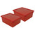 Romanoff Stowaway 5" Letter Box With Lid, Red, Pack Of 2 ROM16002-2