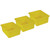 Romanoff Stowaway 5" Letter Box No Lid, Yellow, Pack Of 3 ROM16103-3