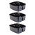 Storex Large Caddy, Black, Pack Of 3 STX00973U06C-3