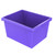 Storex 4 Gallon Storage Bin, Purple STX61481U06C