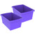 Storex Medium Classroom Storage Bin, Purple, Pack Of 2 STX61486U06C-2