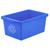 Storex 5.5 Gallon Recycling Bin, Blue STX61517U06C