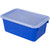 Storex Small Cubby Bin With Cover, Classroom Blue STX62408U06C