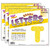Trend Yellow Sparkle 4" Casual Uppercase Ready Letters, 71 Per Pack, 3 Packs T-1616-3