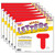 Trend Red 4" Casual Uppercase Ready Letters, 6 Packs T-457-6