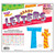 Trend Colorful Patterns 4-Inch Playful Uppercase/Lowercase Combo Pack (En/Sp) Ready Letters T-79756