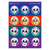 Trend Colorful Skulls/Vanilla Stinky Stickers, 48 Count T-83308