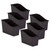 Teacher Black Plastic Book Bin, Pack Of 6 TCR20386-6