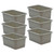 Teacher Gray Small Plastic Storage Bin, Pack Of 6 TCR20395-6