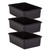 Teacher Black Large Plastic Storage Bin, Pack Of 3 TCR20406-3