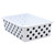 Teacher Black Polka Dots On White Large Plastic Storage Bin TCR20419