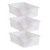 Teacher Large Plastic Storage Bin, Clear, Pack Of 3 TCR20456-3