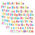 Teacher Scribble Bold Block 4" Letters Combo Pack, 230 Characters Per Pack, 3 Packs TCR2686-3