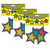 Teacher Chalkboard Brights Stars Accents, 30 Per Pack, 3 Packs TCR3550-3