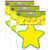 Teacher Yellow Stars Accents, 30 Per Pack, 3 Packs TCR4591-3