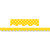 Teacher Yellow Polka Dots Scalloped Border Trim, 35 Feet TCR4668