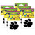Teacher Colorful Paw Prints Mini Accents, 36 Per Pack, 6 Packs TCR5116-6