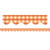 Teacher Orange Gingham Scalloped Border Trim, 35 Feet TCR5999