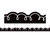 Teacher Black With White Squiggles Die-Cut Border Trim, 35 Feet TCR6810
