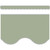 Teacher Sage Green Scalloped Border Trim, 35 Feet Per Pack, 6 Packs TCR7184-6
