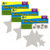 Teacher Silver Glitz Stars Accents, Assorted Sizes, 30 Per Pack, 3 Packs TCR77026-3