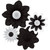 Teacher Black And White Paper Flowers, Pack Of 4 TCR8351