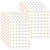 Teacher Pastel Pop Rainbows Mini Stickers, 378 Per Pack, 12 Packs TCR8424-12