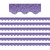 Teacher Purple Sparkle Scalloped Border Trim, 35 Feet Per Pack, 6 Packs TCR8793-6