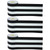 Teacher Black & White Stripes Straight Rolled Border Trim, 50 Feet Per Roll, Pack Of 3 TCR8922-3