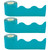 Teacher Teal Scalloped Rolled Border Trim, 50 Feet Per Roll, Pack Of 3 TCR8941-3