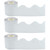 Teacher White Scalloped Rolled Border Trim, 50 Feet Per Roll, Pack Of 3 TCR8942-3