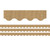 Teacher Burlap Design Scalloped Rolled Border Trim, 50 Feet Per Roll, 3 Rolls TCR8956-3