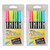 Marvy Bistro Chalk Marker Chisel Tip Set 4H, Fluorescent Colors, 4 Per Pack, 2 Packs UCH4834H-2