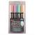 Marvy Bistro Chalk Markers, Chisel Tip 4-Color Set, Blush Pink, Peppermint, Pastel Peach, Pale Violet UCH4834P