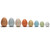 Yellow Size-Sorting Eggs, Set Of 8 YUS1088
