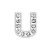 Light Grey - Rhinestone Slide Charms Letters For Jewelry Making Women Bracelet 8Mm Alphabet A-Z Pet Collar Necklace Diy Accessories Gift By WTB