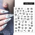 White Smoke - 1Pc Christmas Stickers Santa Claus Snowflake Decals Catoon Image Muti- Pattern New Year Halloween Nail Art Stickers For Manicure By WTB