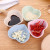 Gray - N.Mini Cute Love Heart Shape Wheat Straw Bowl Vinegar Seasoning Solid Soybean Dish Sauce Salt Snack Small Plate Kitchen Supplies By WTB