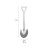 2021 Stainless Steel Spade Spoon Coffee Stirring Spoon Eating Watermelon Dessert Ice Cream Fruit Salad Spoon Teaspoon By WTB
