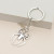 White - Spider Keychain Araneid Animal Key Ring Metal Key Chains Halloween Gifts For Women Men Handbag Accessorie Diy Handmade Jewelry By WTB
