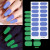 Black - Dropshipping Colorful Nail Sticker Luminous Nail Art Decor Stickers For Nail Decoration Full Cover Nail Wraps For Hallween Gift By WTB