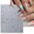 Gray - Metallic Bohemian Style Nail Sticker Gold Silver Lace Lines Green Gem Love Heart 3D Holographic Manicure Sliders Nail Decoration By WTB