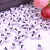 Purple - 100Pcs/Lot 7X4Mm 26 Letter Beads Round Shape Beads Alphabet Letter Charms For Make Jewelry Accessories By WTB