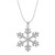 Aesthetic Snowflakes Necklace With Crystal Cz Stone For Women Delicate Winter Accessories Christmas Gifts Fashion Jewelry By WTB