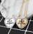 Metal Silver Plated - 2 Pcs/Set Love English Pendant Alloy Ornaments Fashion Best Friends Heart Necklace Good Friends Choker Statement Necklace By WTB