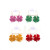 Hp096 Acrylic Four Leaf Clover Dangle Earrings Beach Earrings Glitter Cute Acrylic Earrings By WTB