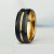 Fashion 8Mm Men Gold Color Groove Stainless Steel Rings Black Brushed Engagement Rings For Men Women Wedding Anniversary Jewelry By WTB
