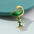 Metal Gold-Color, Ships From: China - Snake Cup Metal Enamel Brooch Red Green Trophy Memorial Cup Pins Animal Clubs Badge Gift For Women Men Jewelery By WTB