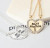 Metal Gold-Color - 2 Pcs/Set Love English Pendant Alloy Ornaments Fashion Best Friends Heart Necklace Good Friends Choker Statement Necklace By WTB